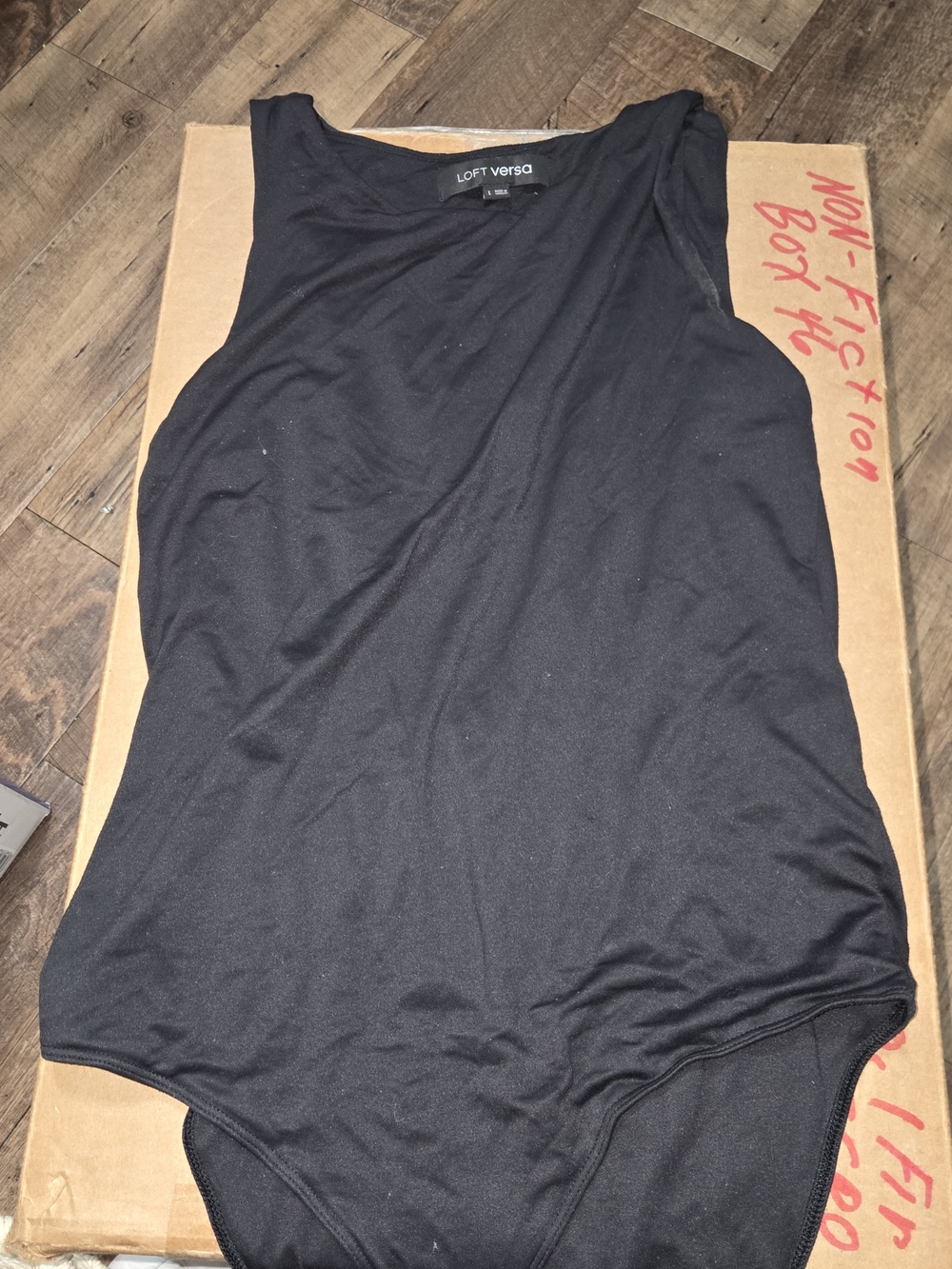 LOFT Black Sleeveless Bodysuit